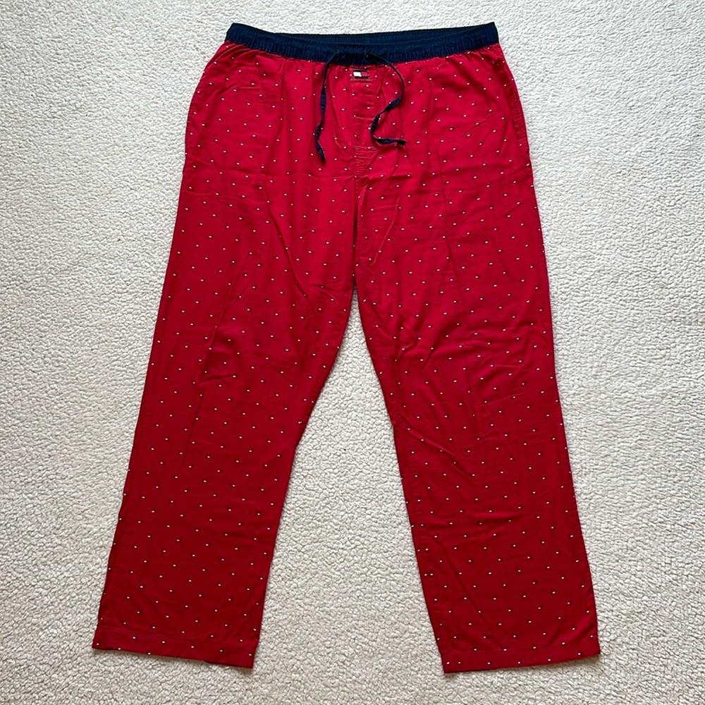 Vintage/Y2K Tommy Hilfiger All Over Print Flag Lounge Pants